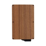 El otro lado del tarjetero de madera