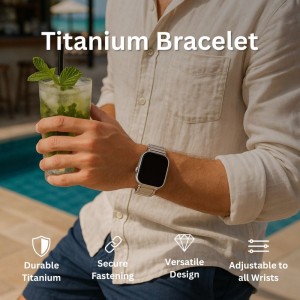 Correa Apple Watch em Titanio - Tienda Online iServices
