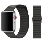 Correa de Cuero Apple Watch Negra con Apple Watch