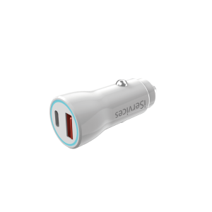 Cargador de Móvil para Coche USB-C desde trás