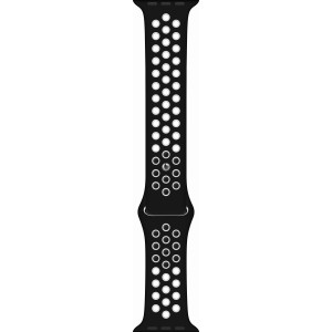 Correa Deportiva para Apple Watch Negra y Blanca Abierta