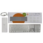 Embalaje del Teclado Inalámbrico Blanco
