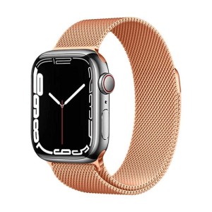 Pulsera Milanese Loop Rose Gold con Apple Watch