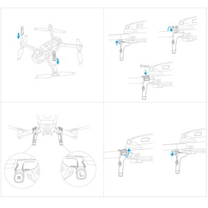 Pgytech Landing Gear Extensions Mavic 2