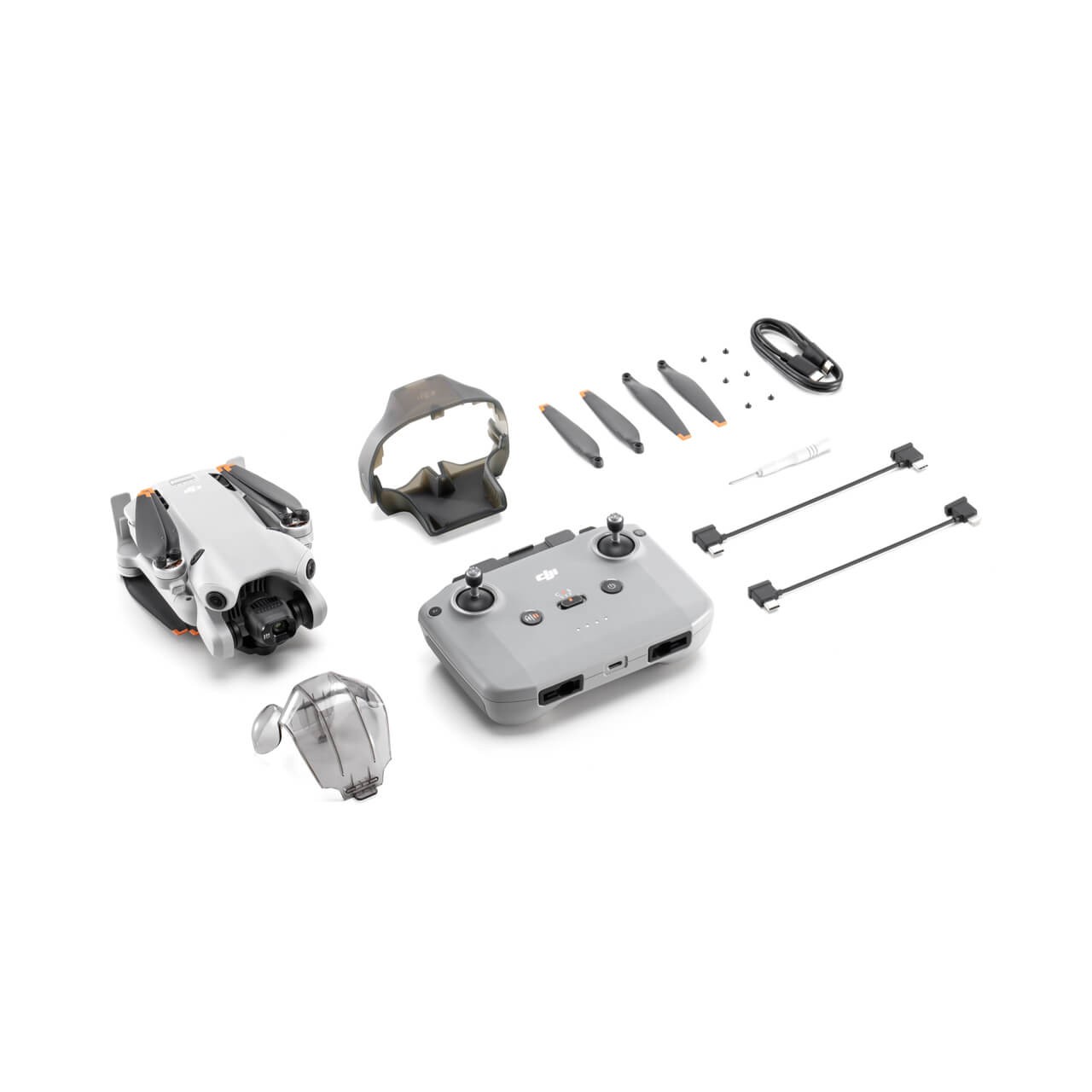 Contenido de la caja del DJI Mini 4 Pro (DJI RC-N2)