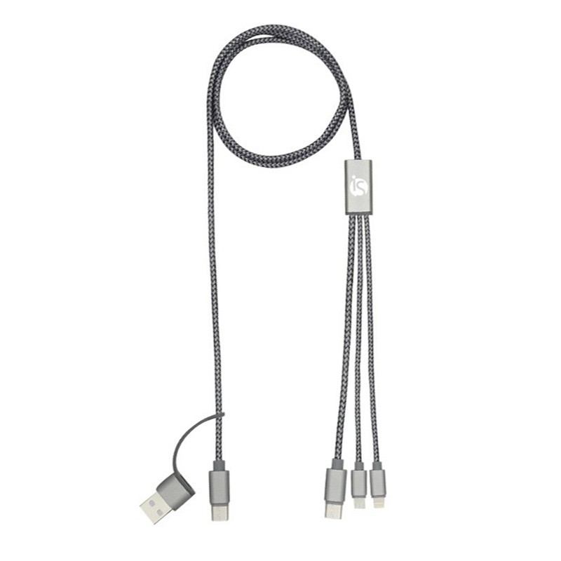 Cable USB 4 en 1 Nylon - Tienda Online iServices®